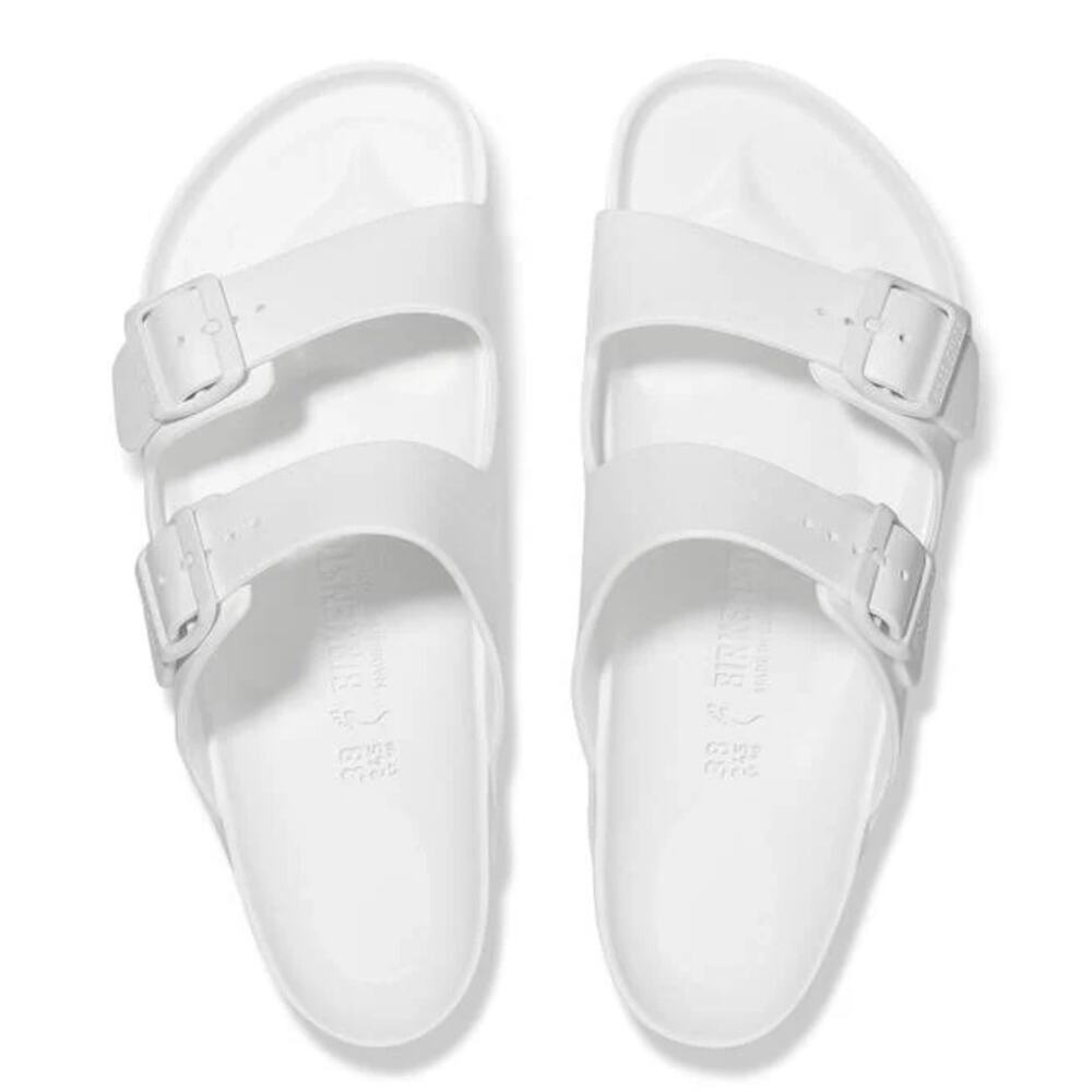 Birkenstock White Two-Strap Sandals